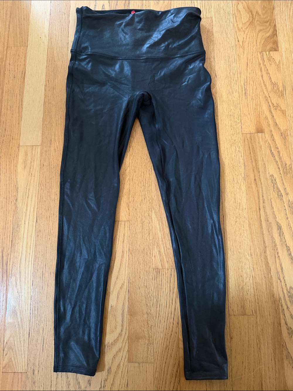 Spanx Black Faux Leather Leggings